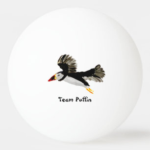 Vogelkunst vliegende Puffin Custom Pingpongballen