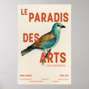 Vogelkunsttentoonstelling Poster Abstract Impressi