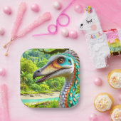 Vogelkunstwerk Papieren Bordje (Feest)