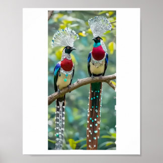 Vogelleven geniet van print, Value Poster Paper (M