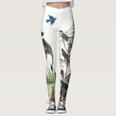 Vogelleven van Audubon over de Leggings (Voorkant)