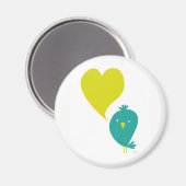 Vogelliefde magneet (Voorkant / Achterkant)