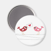 vogelliefdeskaart magneet (Voorkant / Achterkant)