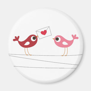 vogelliefdeskaart magneet