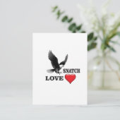 vogelliefdessnatch briefkaart (Staand voorkant)