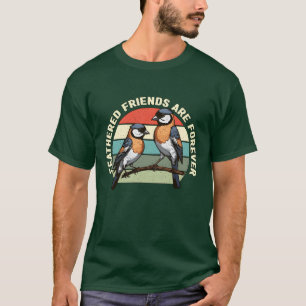 Vogelliefhebber Feathered Friends voor ornitholoog T-shirt