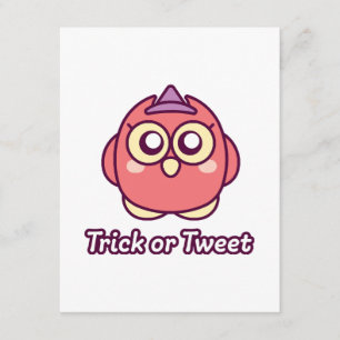 Vogelliefhebber Halloween Lieve Uil Heks Informatiekaartje