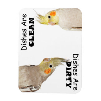 Vogelliefhebbers - Cockatiel - Vuile gerechten Mag Magneet