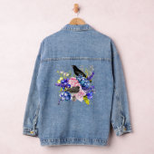 Vogelliefhebbers Floral Blackbird Denim Jacket (Hangar)