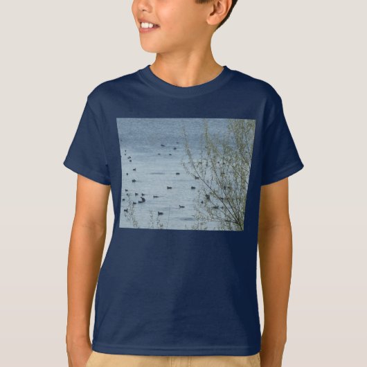 Vogelmeer Kinder Donker T-Shirt (Voorkant)