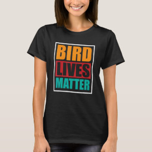 Vogelmeisje: ornitholoog bioloog tuinvogels t-shirt