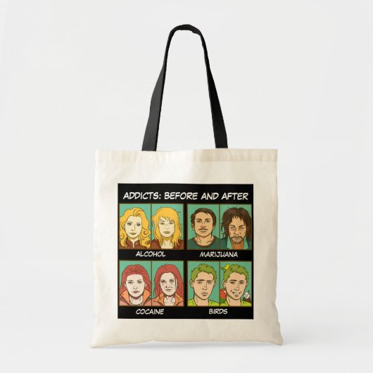 Vogelmeme Tote Bag (Voorkant)