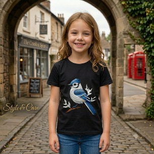Vogelmerk Meisjes Tri Blend T-shirt Artistiek ontw