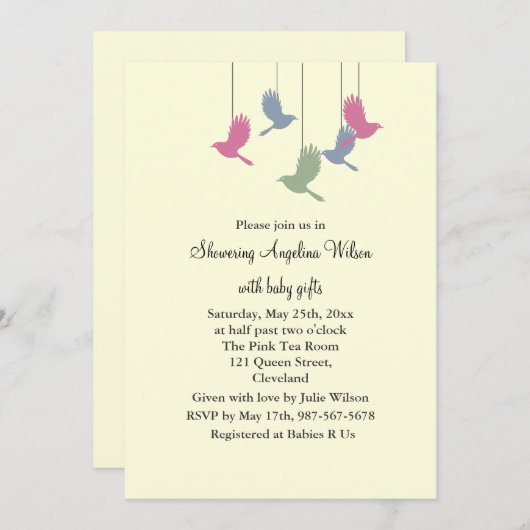 vogelMobile Kaart (Voorkant / Achterkant)