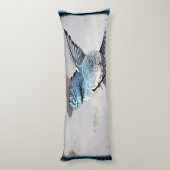 Vogelmodellen: Berg Bluebird 01-02 Lichaamskussen (Achterkant (Verticaal))