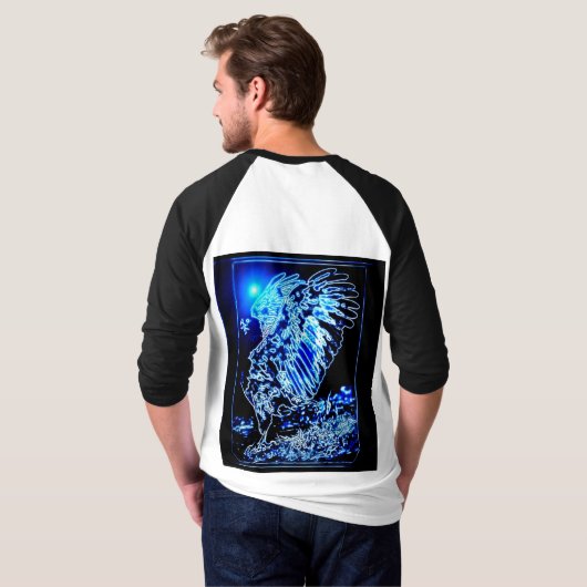 Vogelmodellen: vergrote adelaar 01-01 t-shirt (Achterkant volledig)