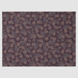 Vogelmotief op donker en elegant tissuepapier