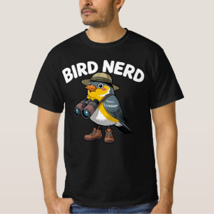 Vogelnerd Funny Vogelspotten Ornithologie Liefhe T-shirt