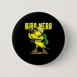 Vogelnerd grappige vogels kijken vogels amerikaans ronde button 5,7 cm