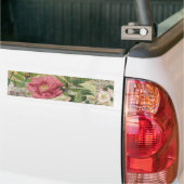 Vogelnest bloementuin Bloemvlinderkunst Bumpersticker (Op Truck)