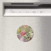 Vogelnest bloementuin Bloemvlinderkunst Magneet (Insitu (Vaatwasser))