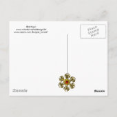 VOGELNEST, BOMEN MET WITTE BLAUWE STROMEN BRIEFKAART (Achterkant)