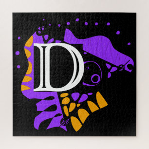Vogelnest - Gepersonaliseerd Initiaal Letter D Legpuzzel