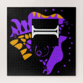 Vogelnest - Gepersonaliseerd Initiaal Letter I Legpuzzel (Horizontaal)