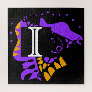 Vogelnest - Gepersonaliseerd Initiaal Letter I Legpuzzel