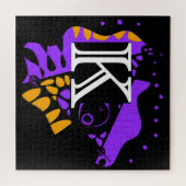 Vogelnest - Gepersonaliseerd Initiaal Letter K Legpuzzel (Horizontaal)