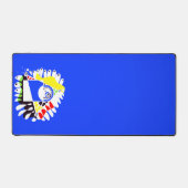 Vogelnest - Royal Blue White Bureaumat (Voorkant)