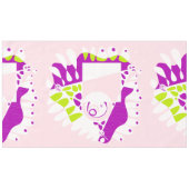 Vogelnest - roze limonade wit tafelkleed (Voorkant (Horizontaal))