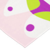 Vogelnest - roze limonade wit tafelkleed (Gekanteld)