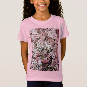 VOGELNEST, TREE, PINK WHITE SPRING Floral T-shirt