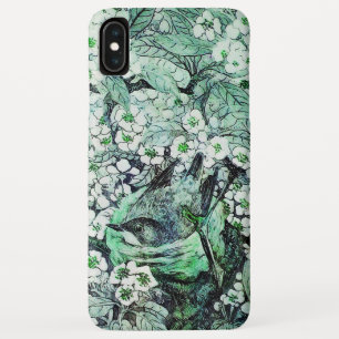 VOGELNEST, TREE WHITE GREEN SPRING FLOWERS iPhone XS MAX HOESJE