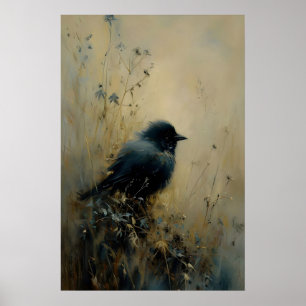 Vogelnest Vogel Muurkunst, Donkere Academics, Anti Poster