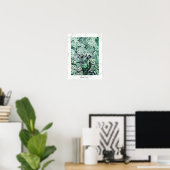 VOGELNEST, wit groen Poster (Thuiskantoor)