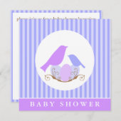 VogelnestBaby shower Kaart (Voorkant / Achterkant)
