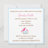 VogelnestBaby shower Kaart (Achterkant)