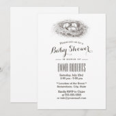 VogelnestBaby shower Kaart (Voorkant / Achterkant)