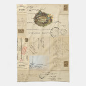  vogelnesten Frans Briefkaart handdoek (Verticaal)