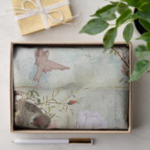  vogelnestmeisje Franse ontkoppeling van script Tissuepapier (Geschenk)