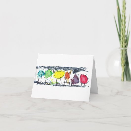 Vogelnotiecards Notitiekaartje (Voorkant)