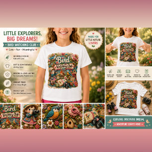 Vogelobservatieclub Kids T-shirt Schattige Vogel