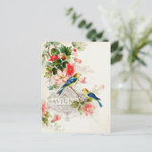  vogelontwerp briefkaart (Staand voorkant)