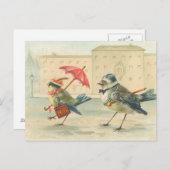  vogelpaar Briefkaart zo Schattige (Voorkant / Achterkant)
