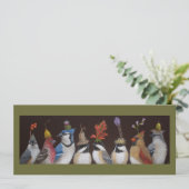 Vogelpartij op #10 flat card kaart (Staand voorkant)