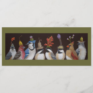 Vogelpartij op #10 flat card kaart