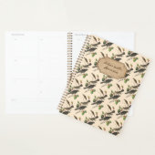 vogelpatroon aangepaste naam ongedateerd planner (Display)