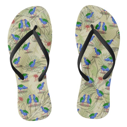 Vogelpatroon Takahe NZ Teenslippers (Voetbed)
